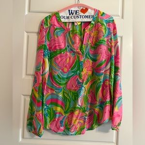 Lily Pulitzer silk tunic top